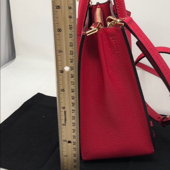 Like New Michael Kors Pink Leather Handbag 8.5”x8” - Picture 9 of 12